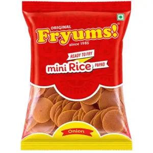 Fryums Mini Rice Papad (Onion)